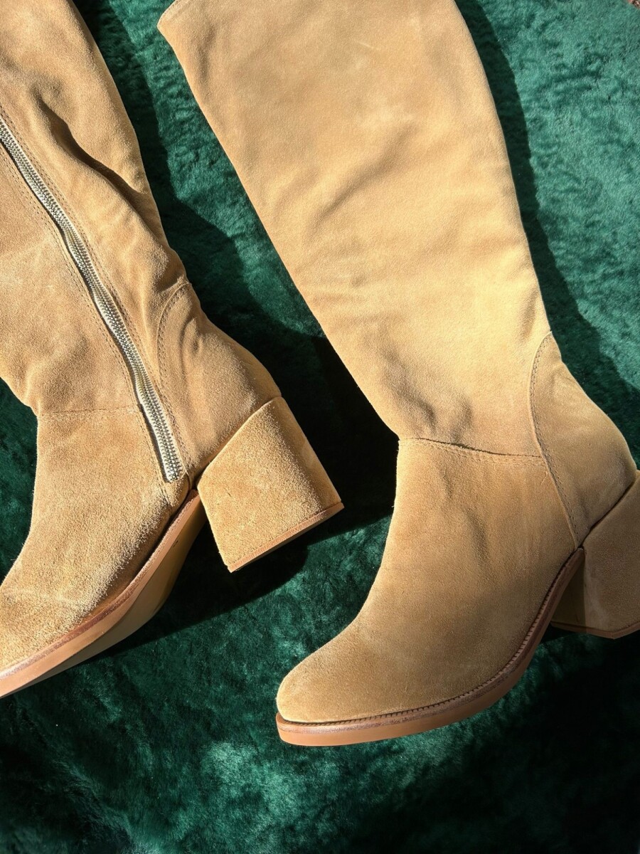 High Heel Boots - Beige 