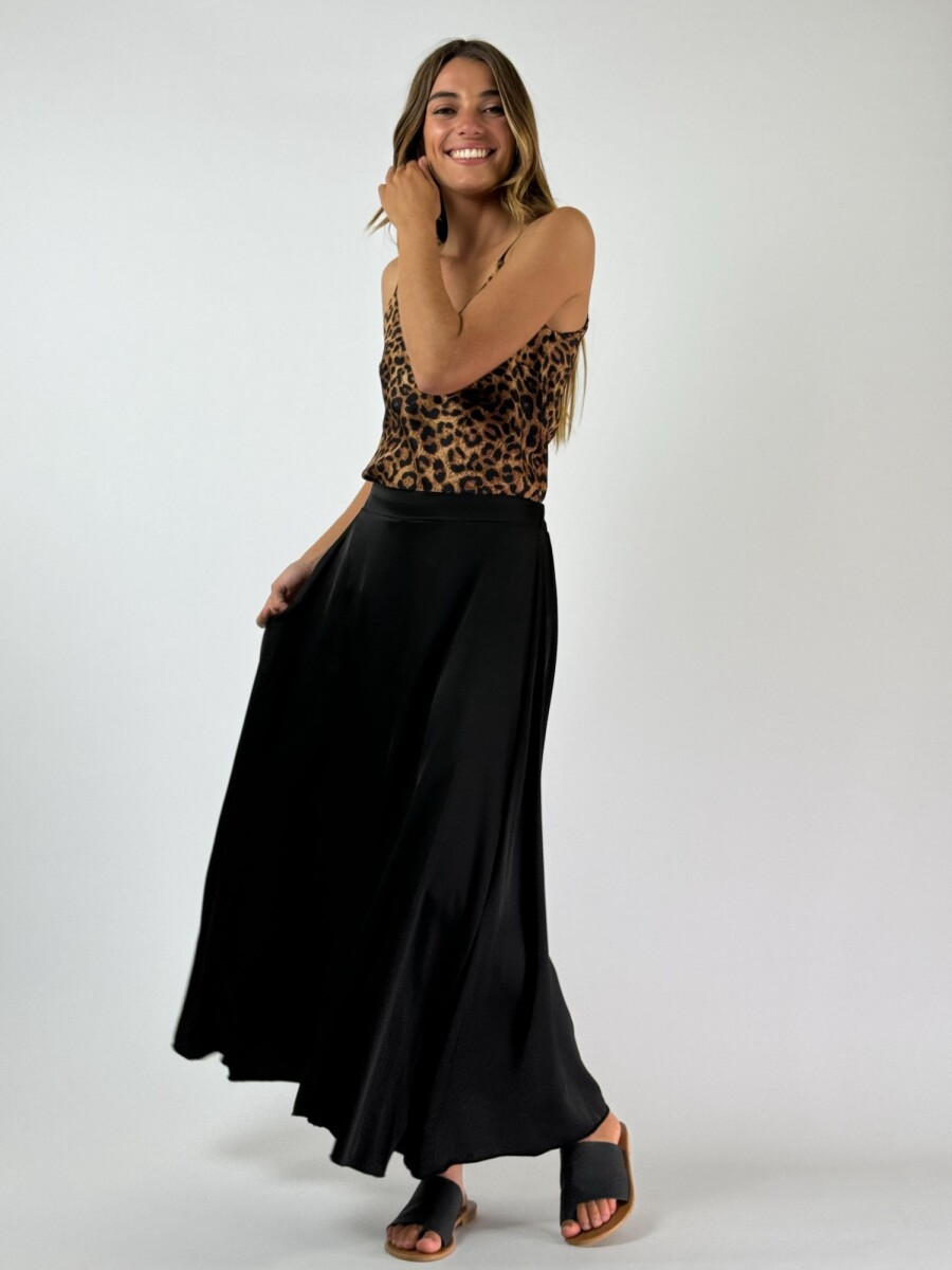 POLLERA ORIANA - NEGRO. 
