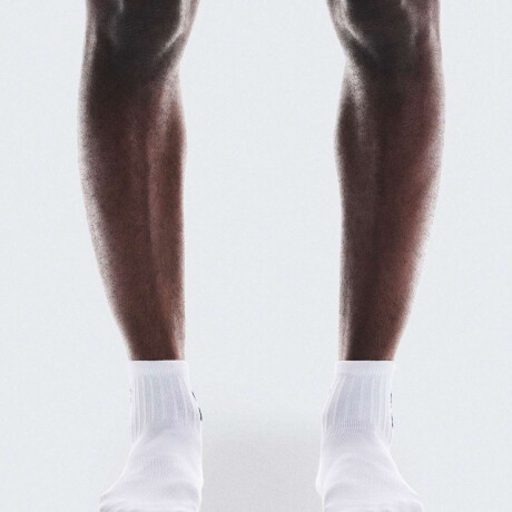 Medias Logo Alto 3P Unisex Blanco