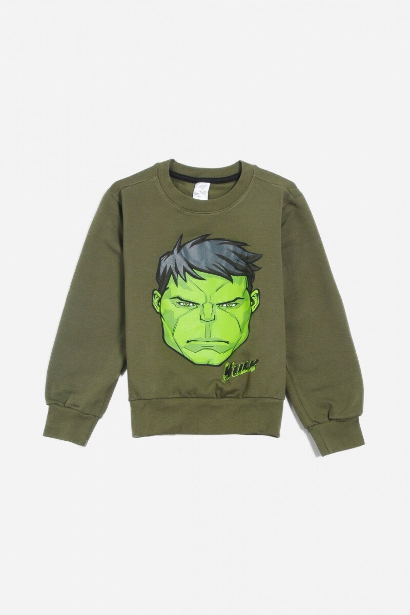 Buzo niño Marvel VERDE MILITAR