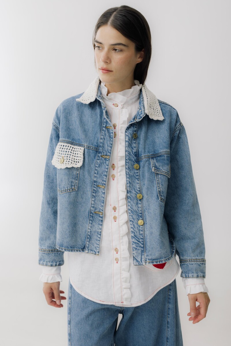 PRE VENTA CAMPERA JEAN CROCHET Blanco