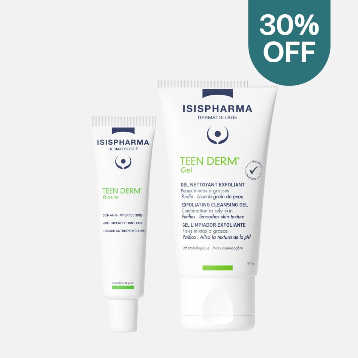 Teen Derm Gel + Teen Derm Alpha Pure 