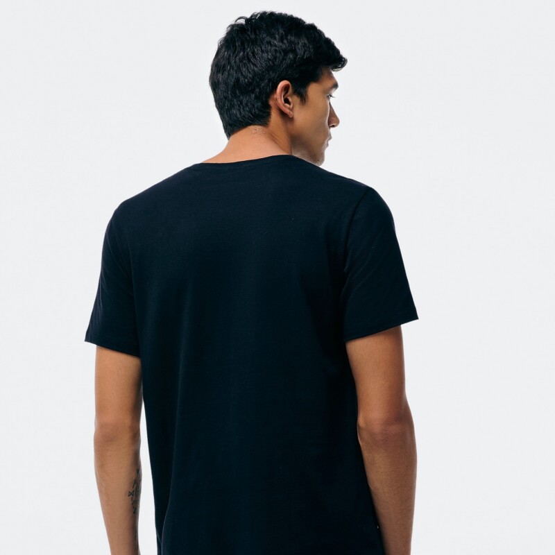 CAMISETA MM MASC NEGRO