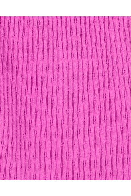 Musculosa de algodón, con fruncido y textura. Talles 6-14 Sin color
