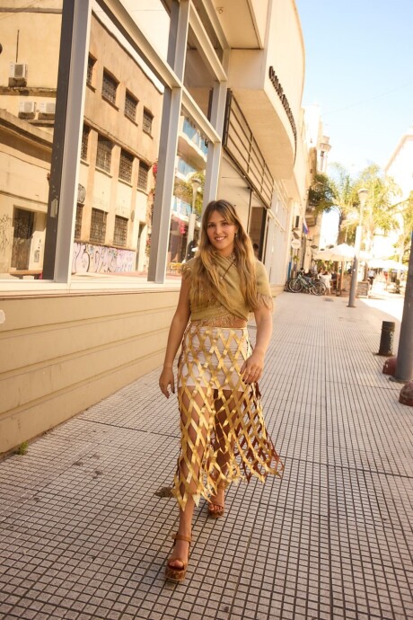 Tejido skirt Dorado