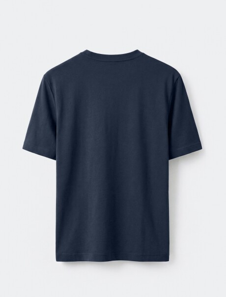 CAMISETA BÁSICA MANGA CORTA AZUL OSCURO