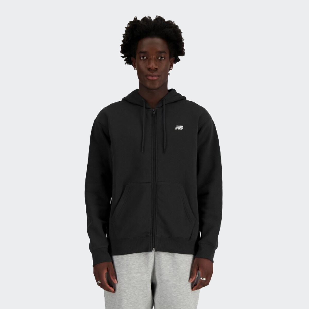 Campera New Balance Stacked Logo - Negro 