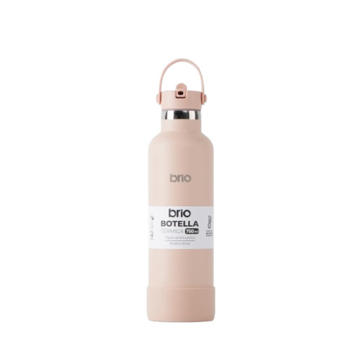 Botella En Acero Inoxidable brio 750ml Con Sorbito Y Manija - Salmón 