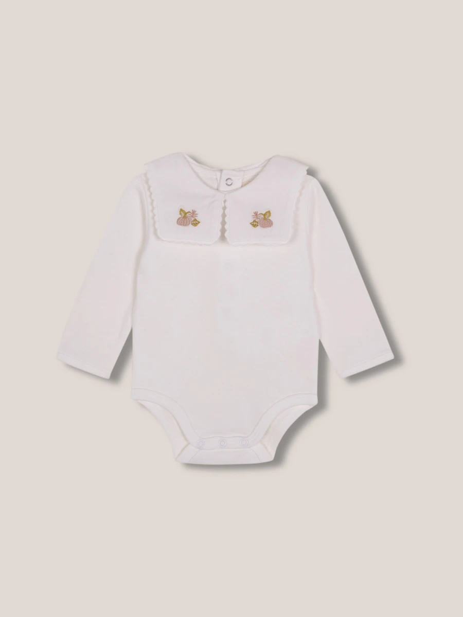 Body Con Cuello Grande Blanco Roto