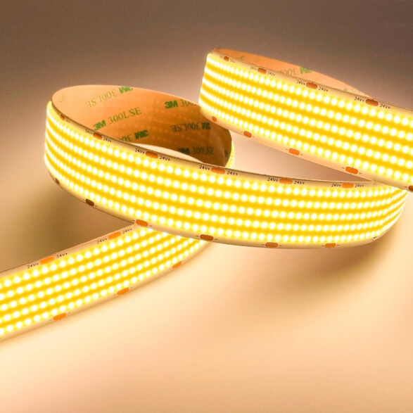 Cinta led cob 5mts 220W 24v dc cálida 1600led/m ZU0718