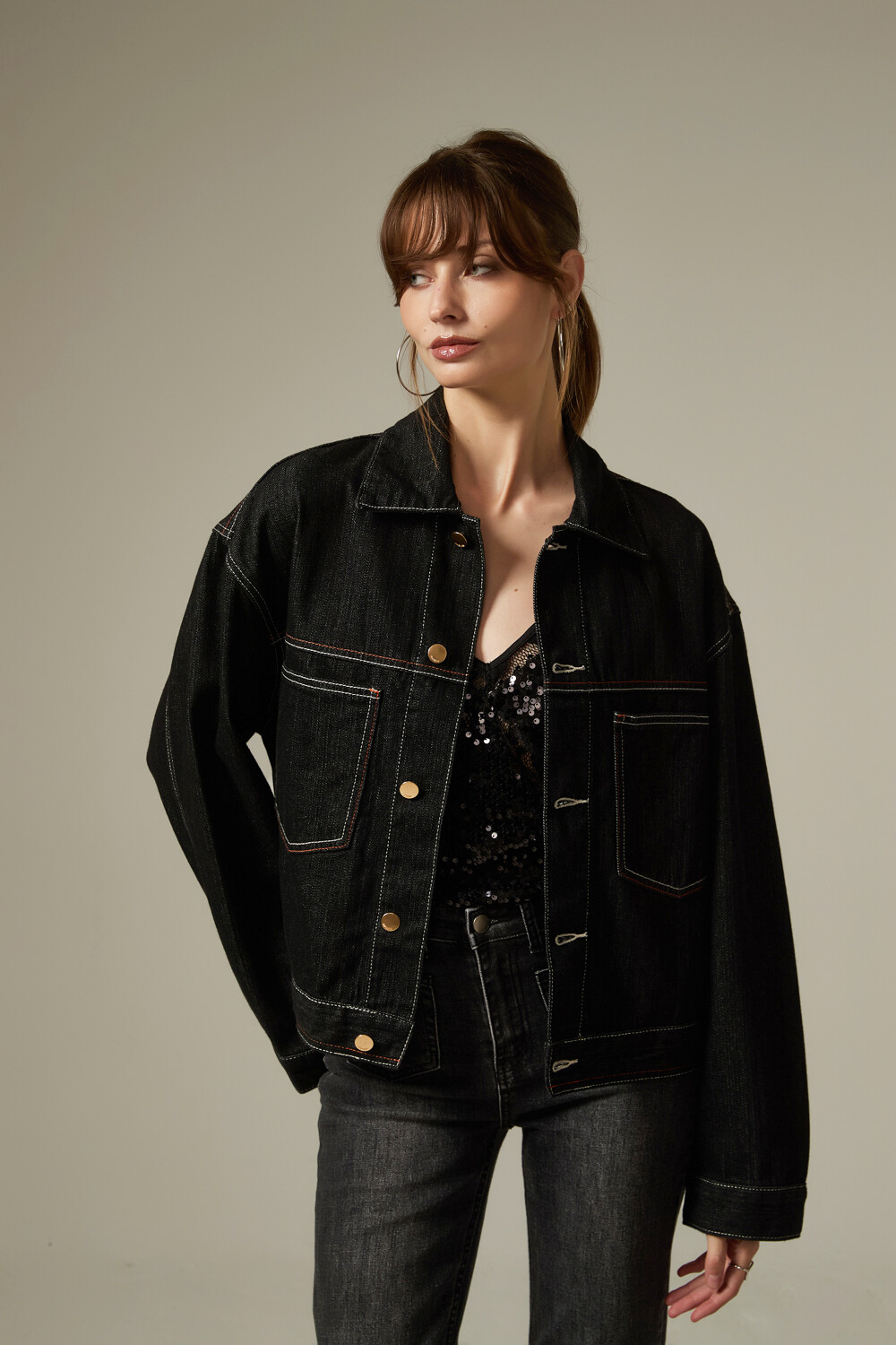 Campera Vairen Gris Oscuro