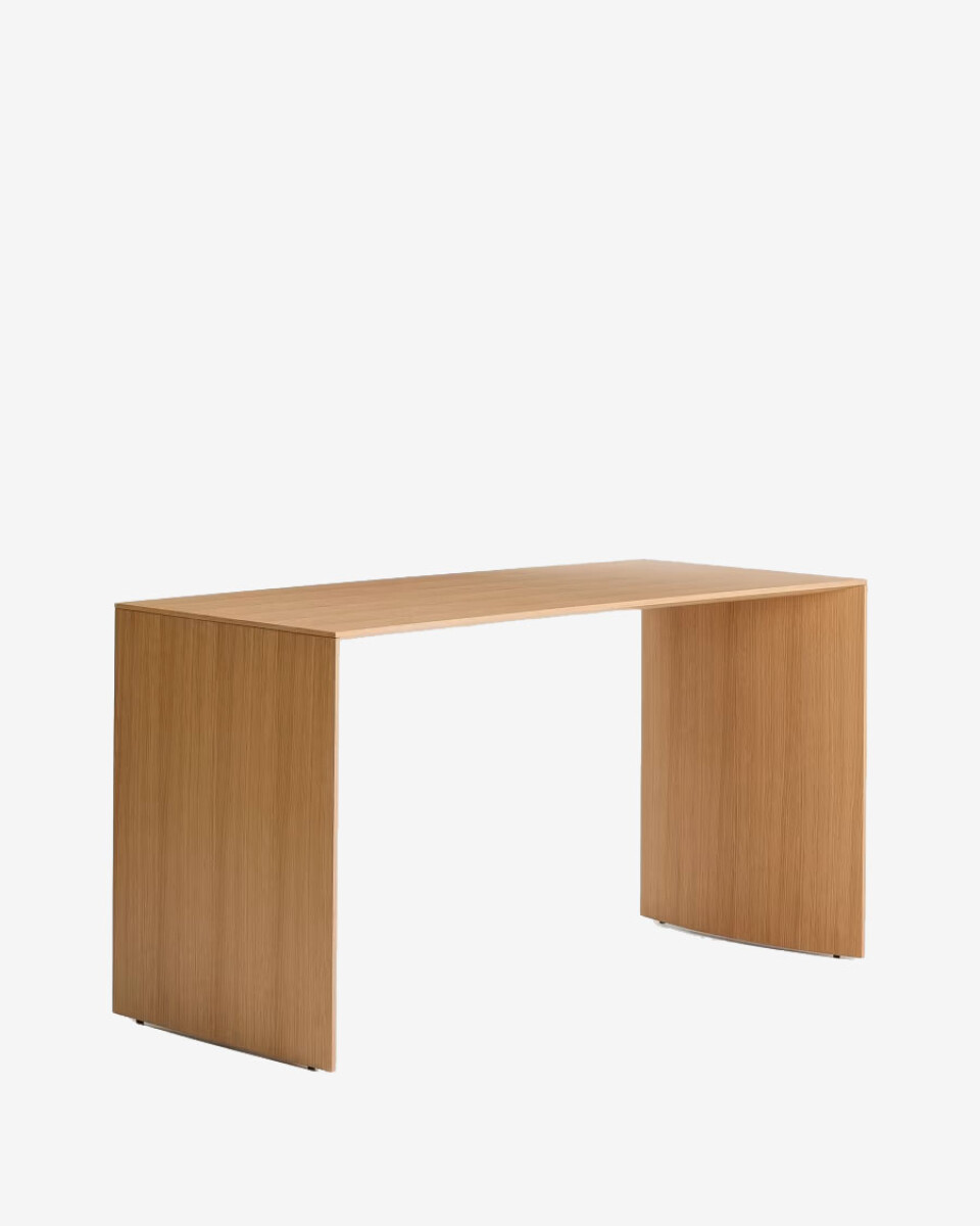 Mesa de trabajo Litto de chapa de roble FSC Mix Credit 140 x 60 cm 