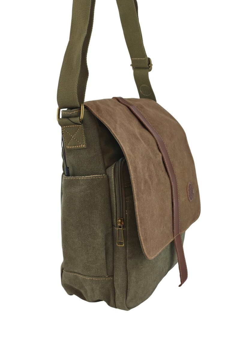 Morral clásico de lona Verde