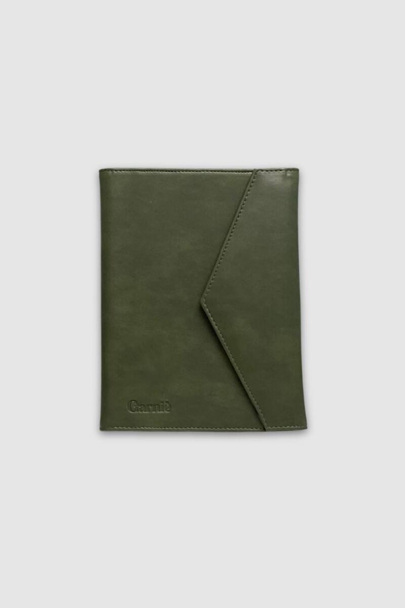 Dossier Semaine con broche - Verde 