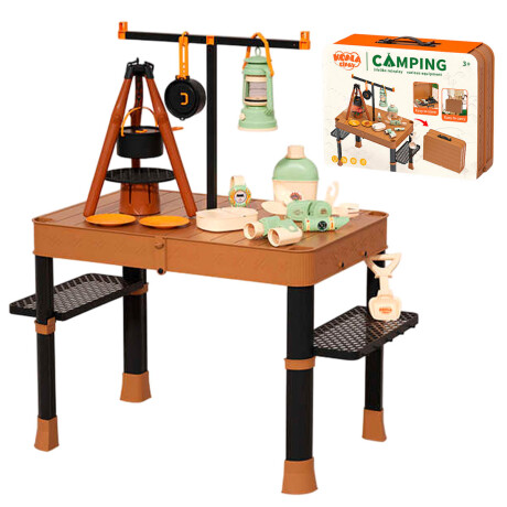 Set Camping Valija Infantil Mesa + Accesorios Juguete Set Camping Valija Infantil Mesa + Accesorios Juguete