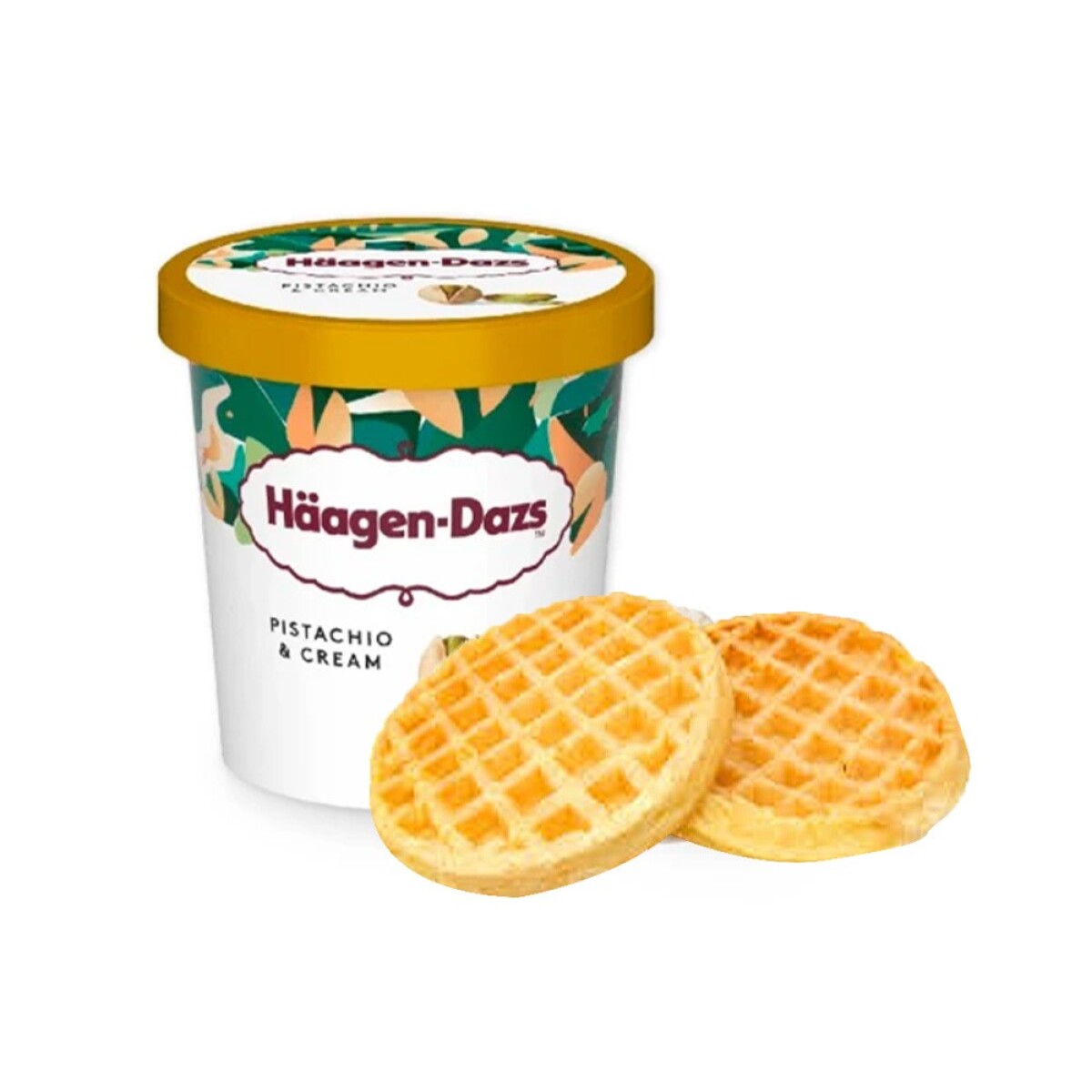 Haagen-dazs Pistachio Cream 420 Ml + 2 Waffle 55 Grs Regalo 
