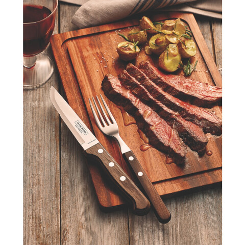 Tenedor para asado modelo CHURRASCO, 12 piezas -TRAMONTINA TN7781