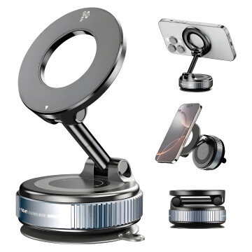 Soporte Magnético 360° Celular Auto Escritorio Firme Premium Color Negro
