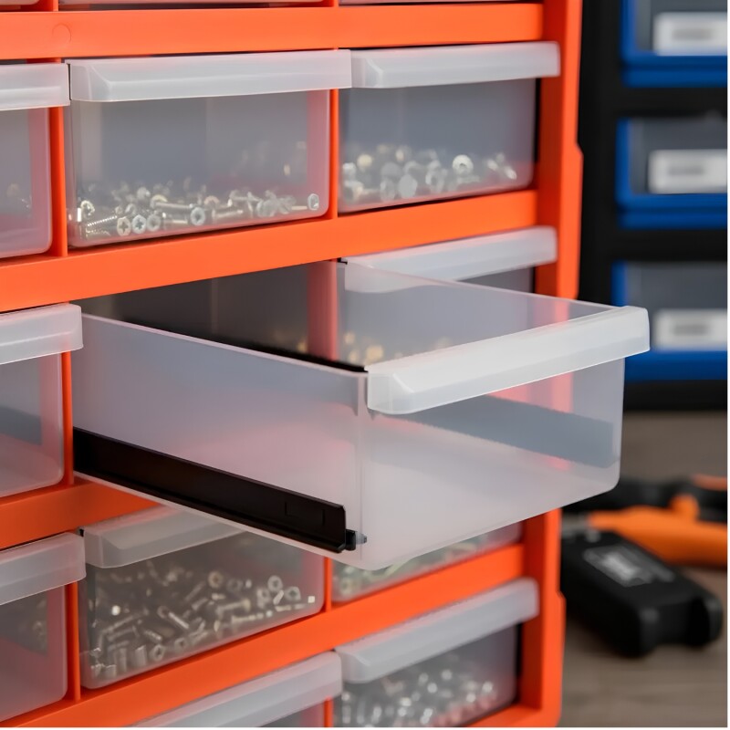 Gavetero Organizador Tactix 18 Cajones 49cm x 16cm x 38cm Gavetero Organizador Tactix 18 Cajones 49cm x 16cm x 38cm
