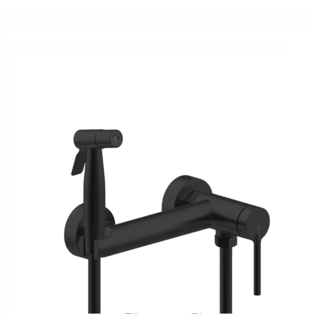 Monocomando Ducha Higiénica Exterior Negro Mate Gc 