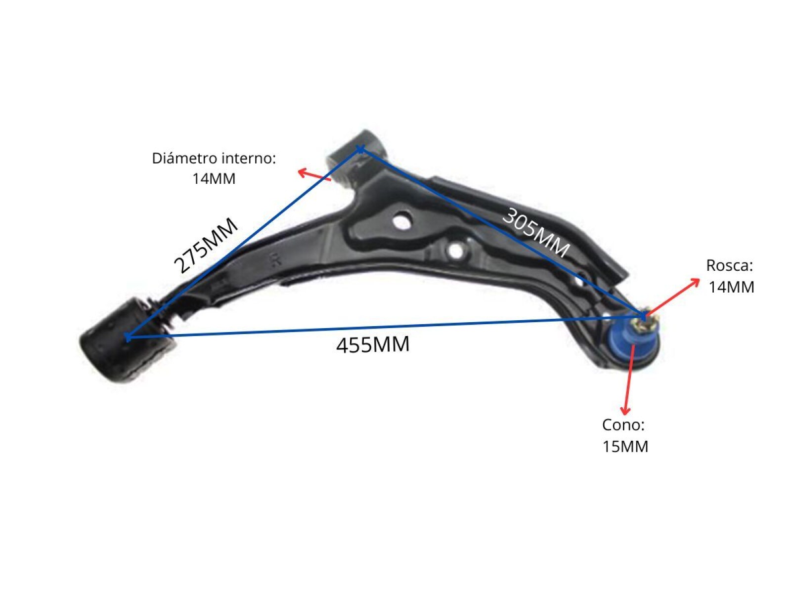 Parilla De Suspension Delantera Nissan Sentra B13 82-17 Der 
