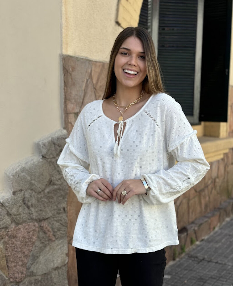 Blusa Camille blanco