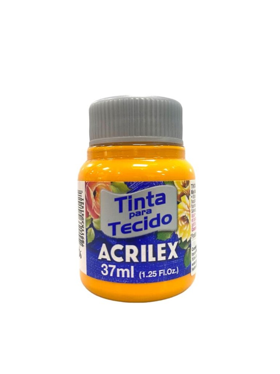 Pintura para Tela Acrilex Mate 37 ml (Tonos Amarillos y Naranjas) - 536 Amarillo Cadmio 