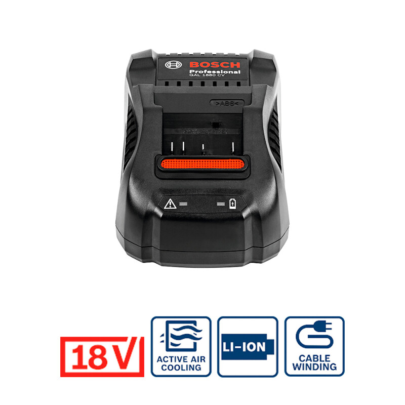 Cargador rápido de baterías 18V Bosch GAL 1880 CV 220V 2 años / Bosch Unica