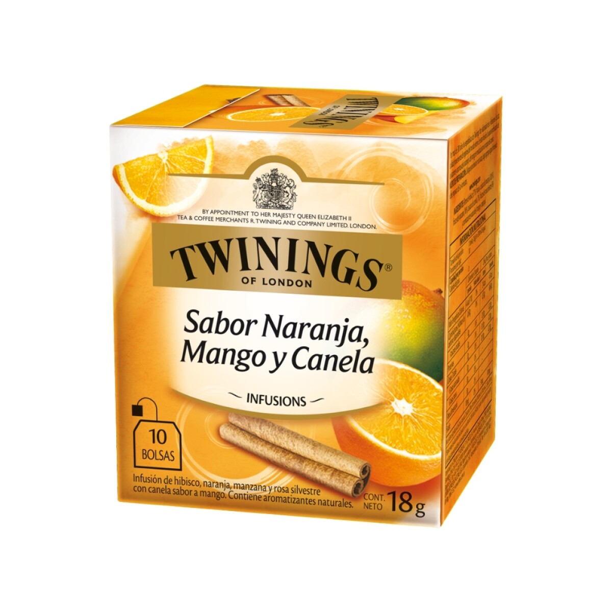 Twinings Sabor Naranja Mango Y Canela 18g 