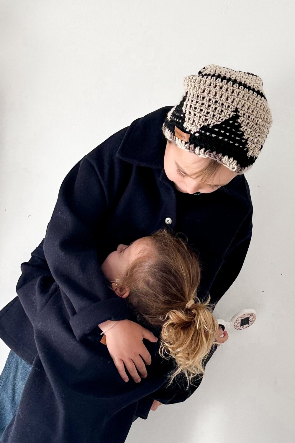 Wool Hat Guri Beige / Negro