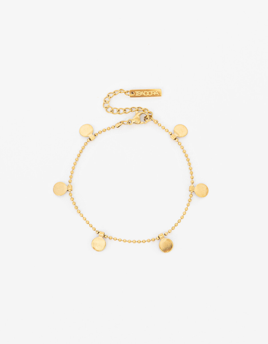 Pulsera De Acero Con Dijes 