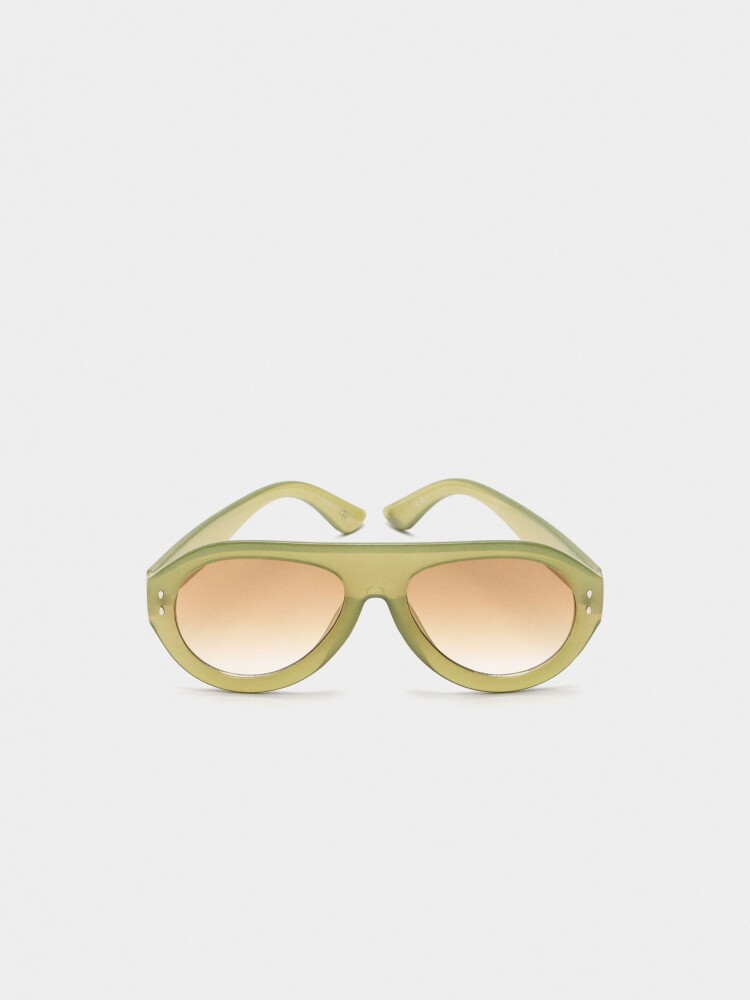 Gafas De Sol De Aviador caqui