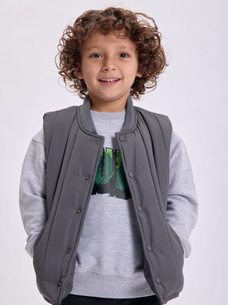 Chaleco capitoneado Gris