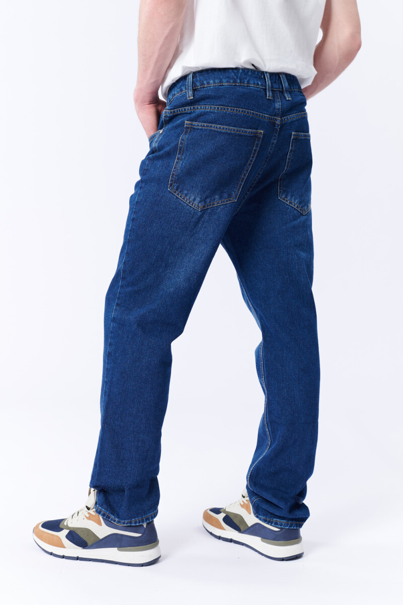 Pantalón jean fit clásico Azul Oscuro