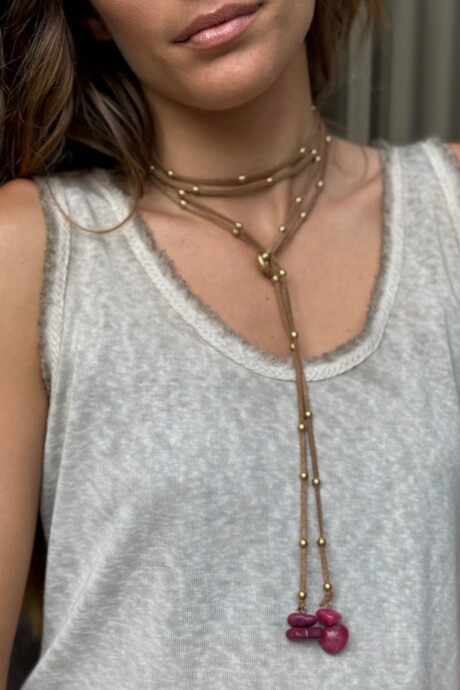 COLLAR JOSEFINA Fucsia