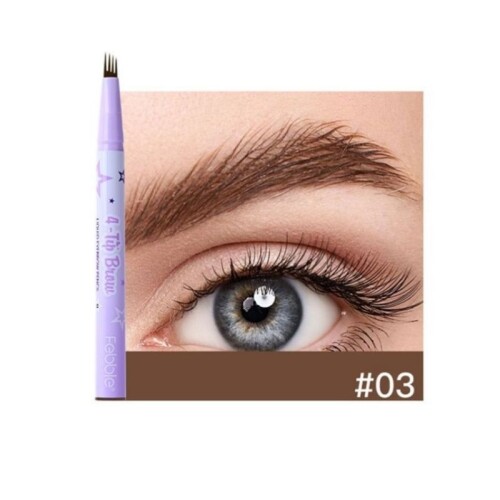 Ushas - Delineador Líquido Para Cejas Febble - 4 Líneas - 03 Ushas - Delineador Líquido Para Cejas Febble - 4 Líneas - 03