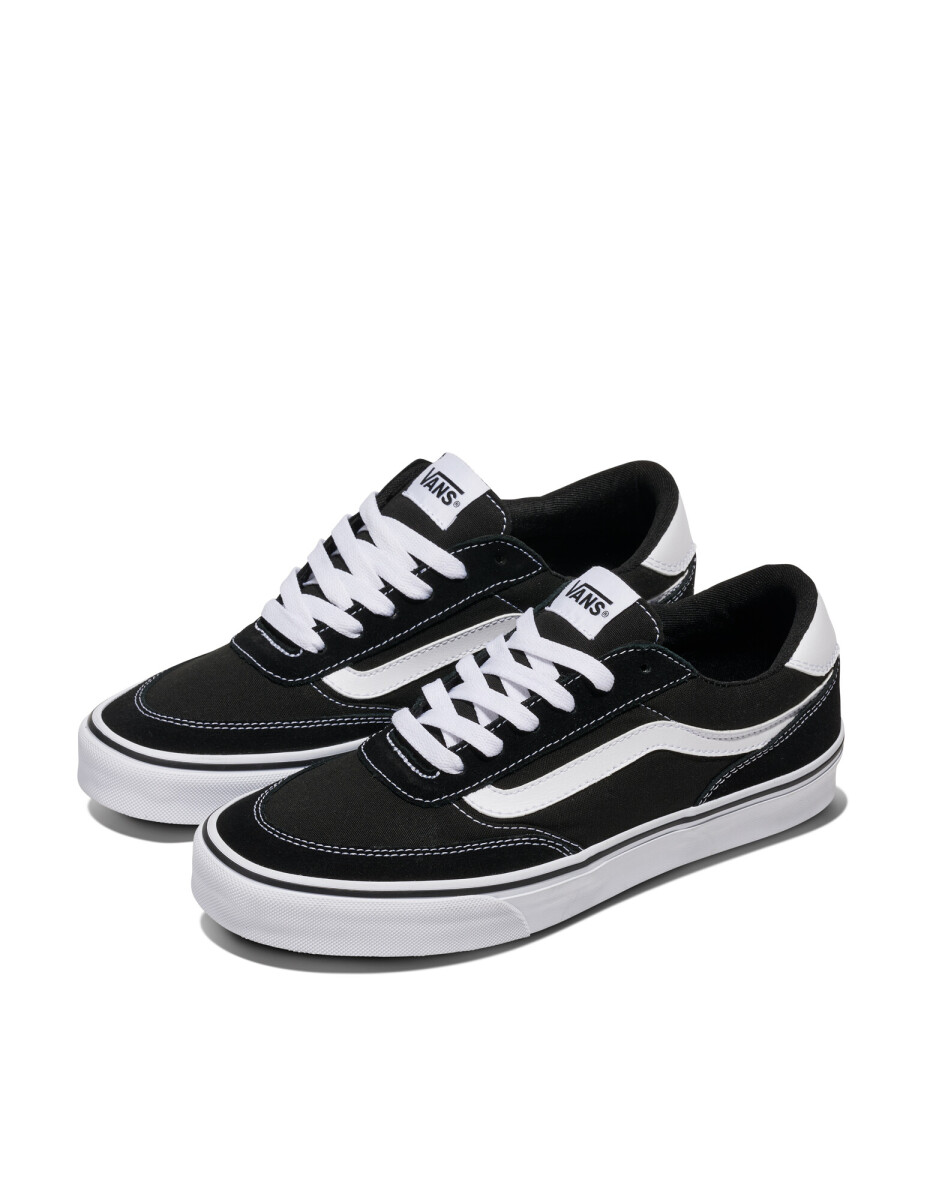 Championes Vans Brooklyn LS de Hombre - VN000D7QBA21 - Negro-blanco 