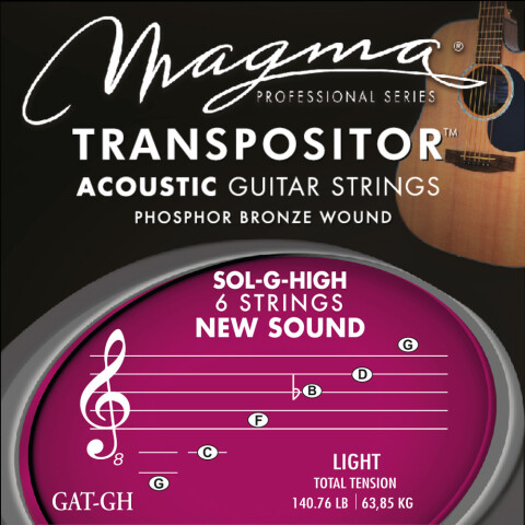 Encordado Acústica Transpositor Magma High G L GAT-GH Unica