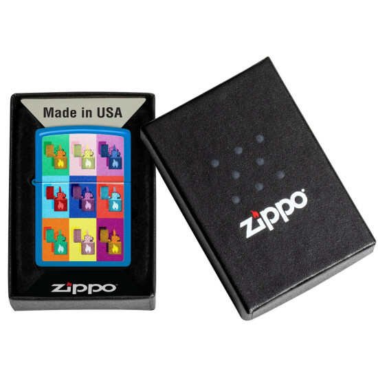 Encendedor ZIPPO 48722 C/Diseño Azul 0