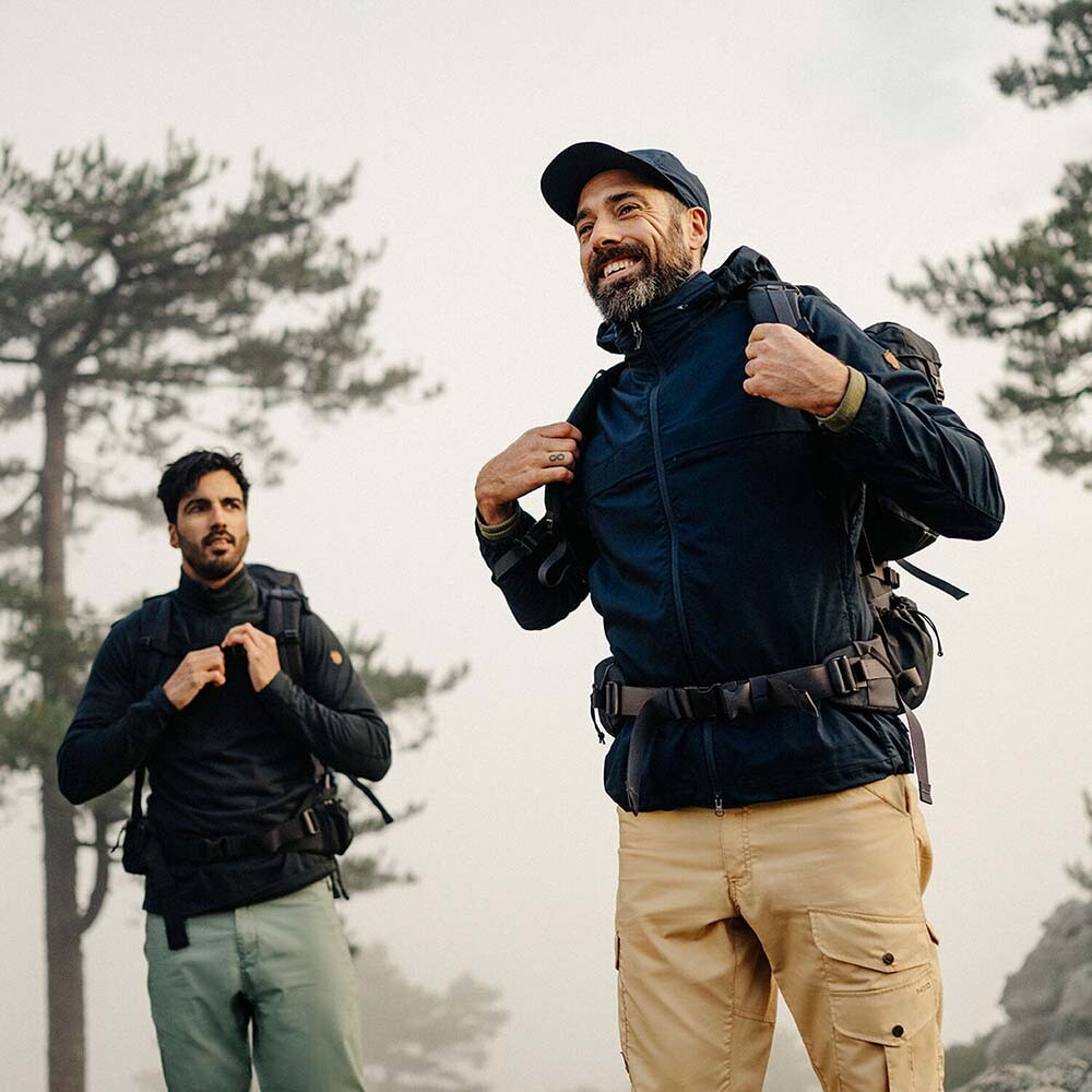 Casaca Fjallraven Abisko Lite Fleece Half Zip M Hombre Indigo Blue