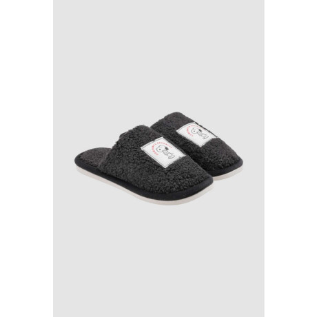 Pantufla snoopy Negro