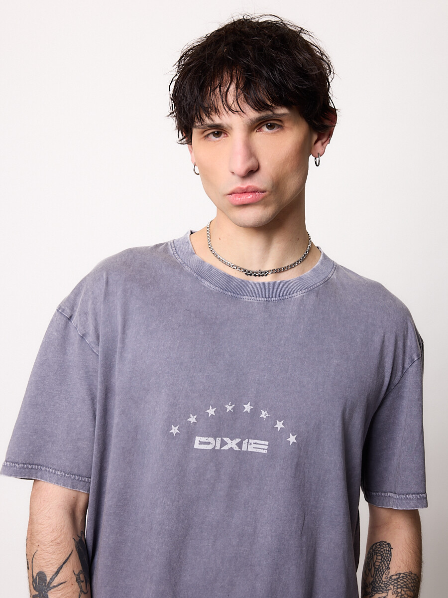 T-SHIRT M/C COSTA DE ORO DIXIE Azul Piedra