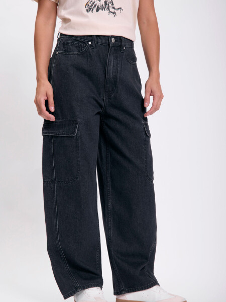 Pantalón cargo Negro
