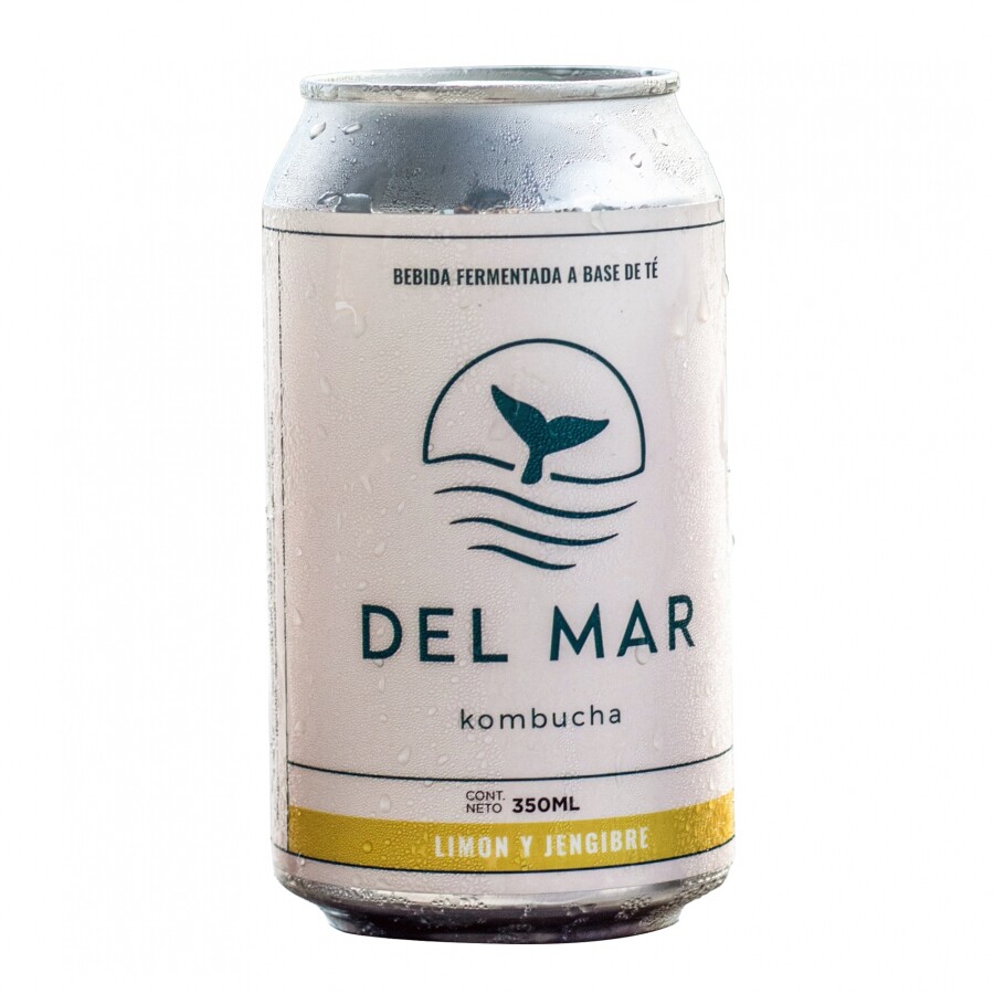 Kombucha limon y jengibre Del Mar 350ml Kombucha limon y jengibre Del Mar 350ml