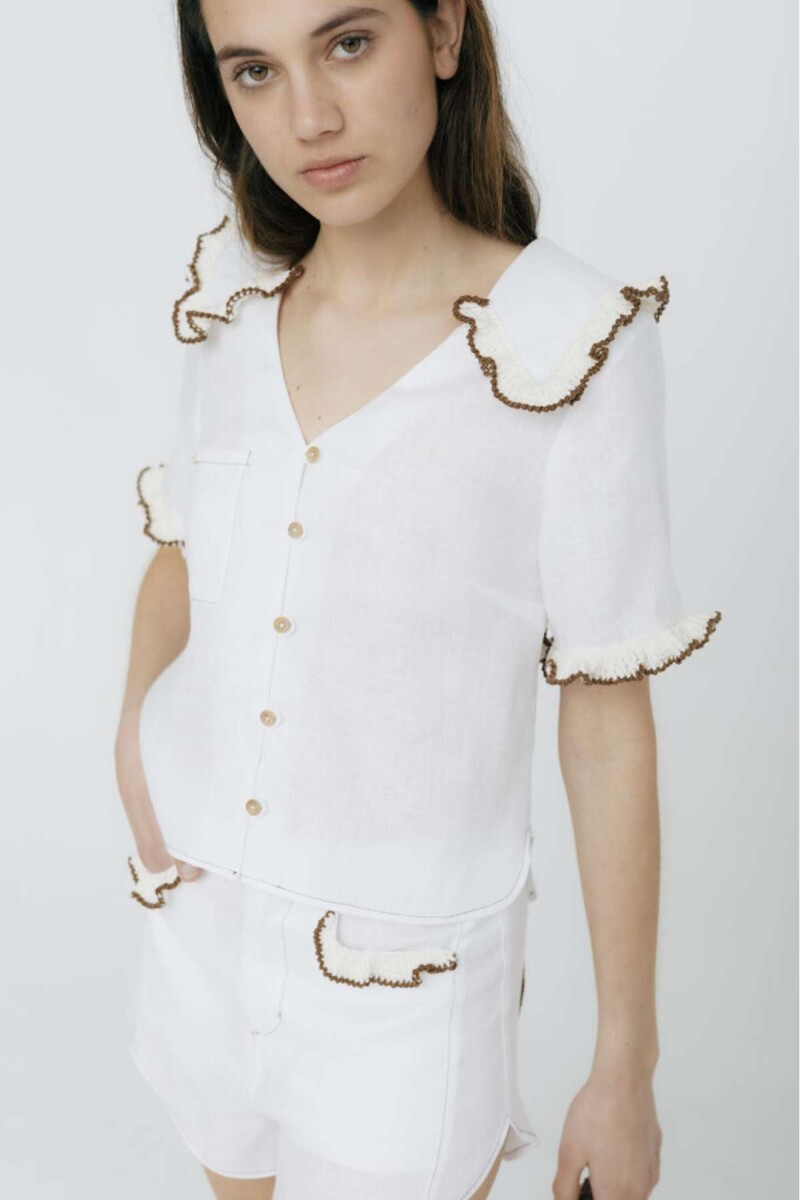 Pre Venta Blusa Fresa - Blanco 