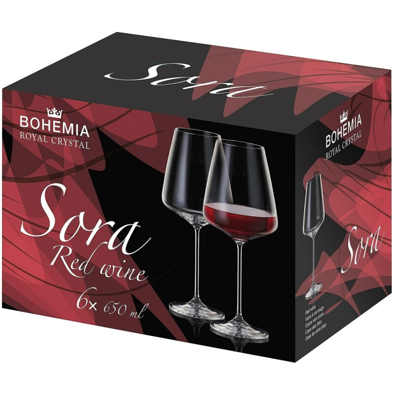 SET X6 COPAS VINO CRISTAL SORA SET X6 COPAS VINO CRISTAL SORA