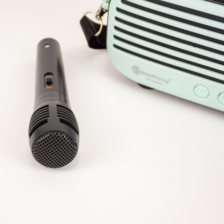 Parlante Microfono Con Bluetooth Y Usb A Bateria Verde