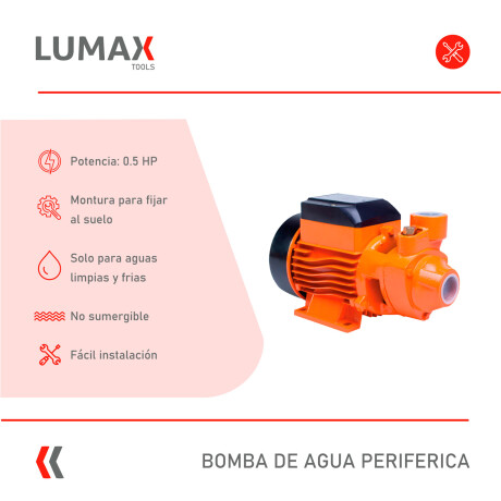 Bomba de agua 1/2 HP Lumax Bomba de agua 1/2 HP Lumax