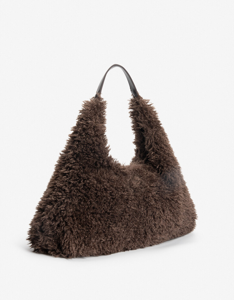 Saca Saca Efecto Pelo - Marron Chocolate