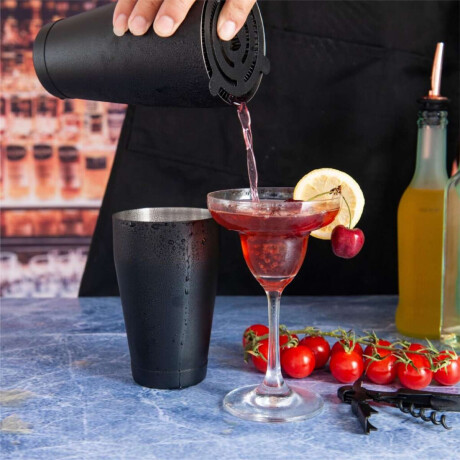 Set De Cocteleria Soporte De Madera